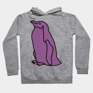 Purple Metallic Penguin Hoodie